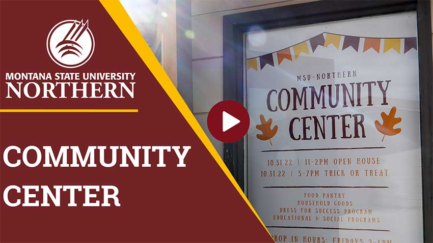 Amber Spring, MSU-Northern Counselor and Chair of the CARE Team, talks about the newly renovated Community Center located in Student Family Housing. 

