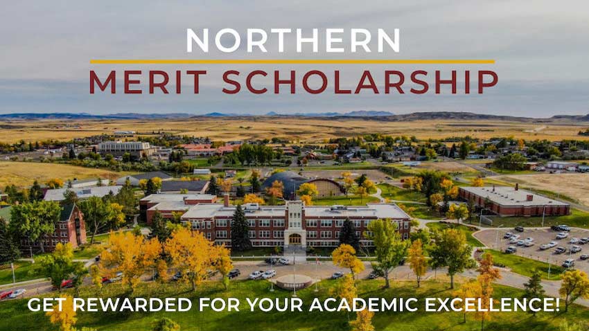 Northern Merit Scholarship - Get Rewarded for Your Academic Excellence! [campus aerial featuring Cowan Hall]