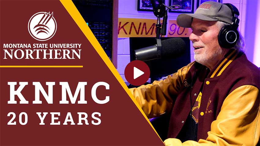 MSU-Northern KNMC 20 Years [DJ Spike at work in the radio station]
