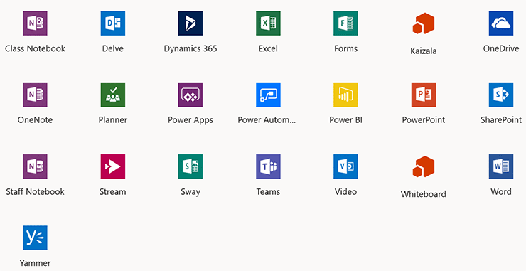 Office ProPlus icons