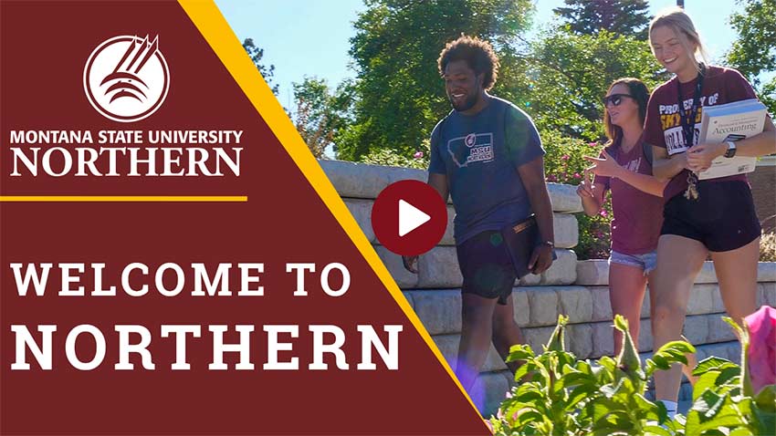 MSU-Northern Welcome to Northern [students walking on campus]