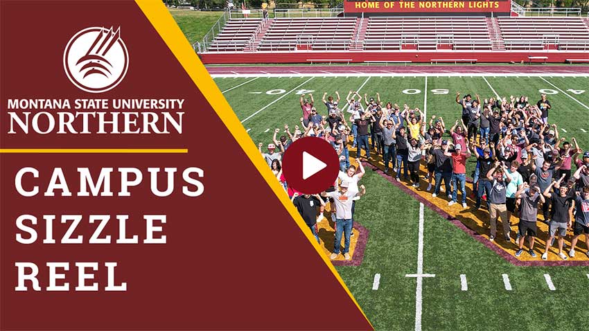 MSU-Northern Campus Sizzle Reel (students forming an N on the football field)