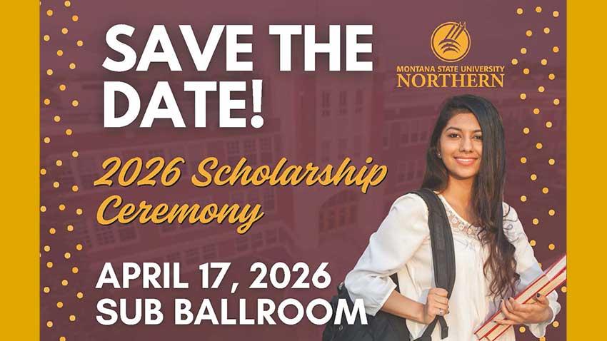 Save the Date! 2026 Scholarship Ceremony - April 17, 2026 SUB Ballroom