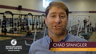 Still from video - Health Promotions professor Chad Spangler