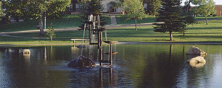 Fountain in Kurh Pond