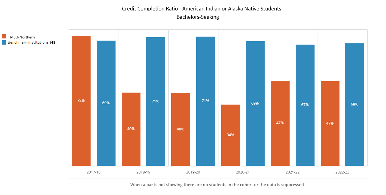Credit Completion BS - American Indian - 48 Benchmark Institutions
